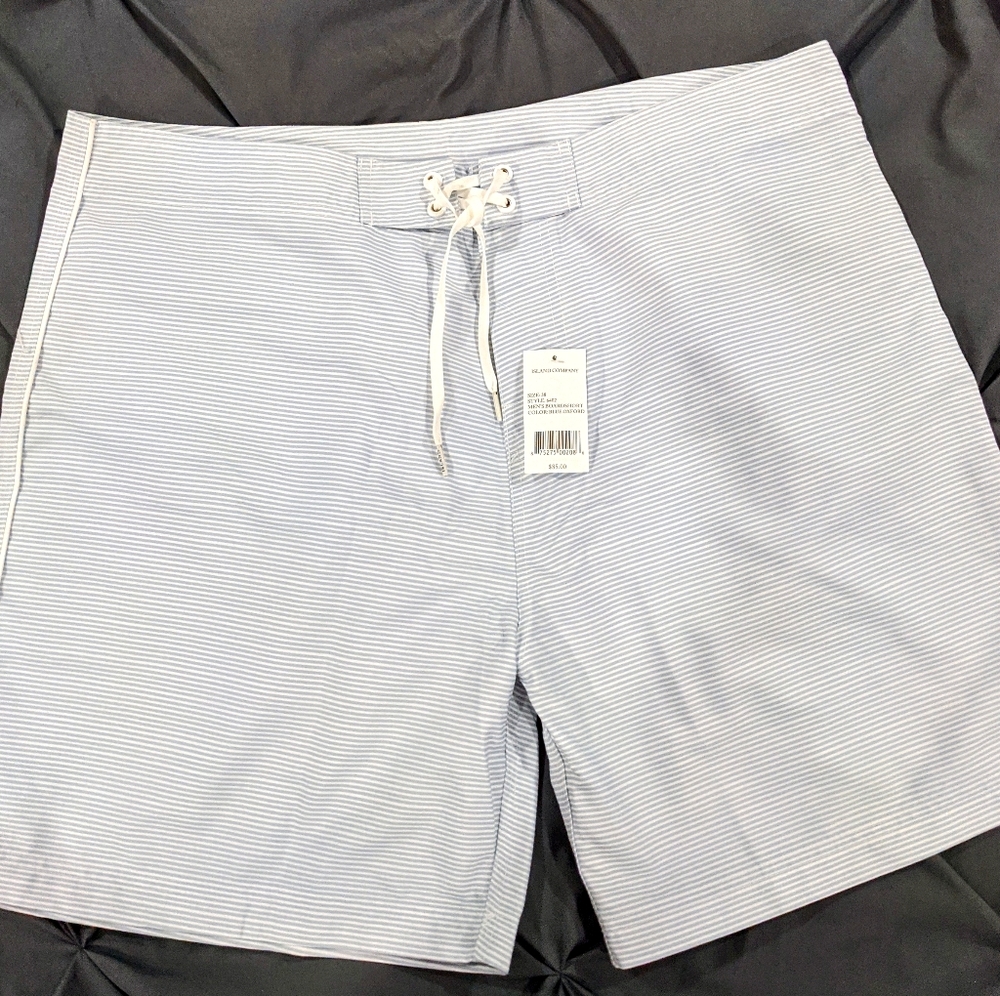 Island Company Striped NWT Board Shorts Swim Shorts Size: 28